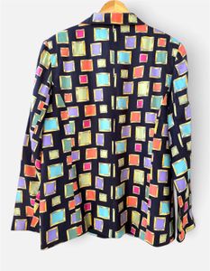 Vintage Abstract print blazer