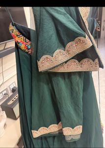 Elegant Green Lehenga 3 Set