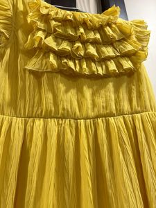 Yellow Ruffled Maxi Dress