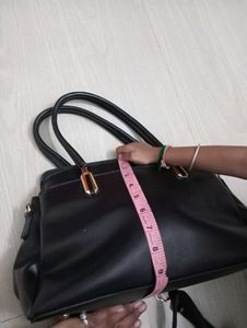 Glamor Black Satchel Hanbag &amp; Sholder Bag
