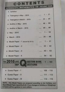 Mathematics IIB - Intermediate Textbook Test pa