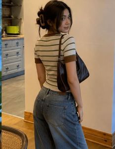 Striped Knit T-Shirt
