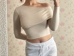 🦢Seoul Style Overlapping Off Shoulder Top🦢