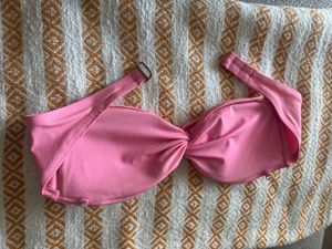 Pink Strapless Bikini Top