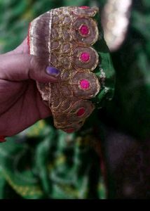 Vibrant Green Bandhani Saree