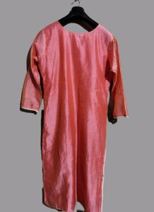 Pink Embroidered Ladies Kurta