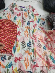 Libas Floral Print Kurta