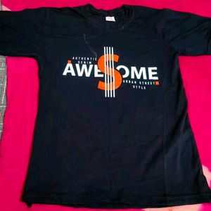 #buy 1 get one Red &amp;black Graphic Print T-Shi