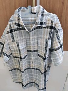 men's branded checkers shirt