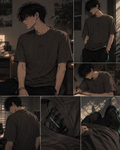 Men's Dark Grey Graphic T-Shirt