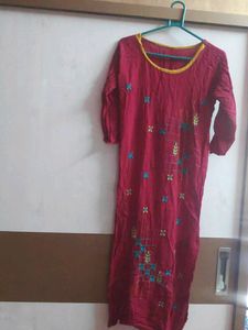 Beautiful Embradary work Kurti