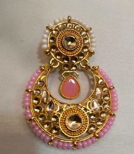 Elegant Pink Stone Jewellery Set🩷