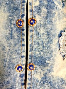 Acid Wash Denim Jacket. Srfif Few Hours Wear.New
