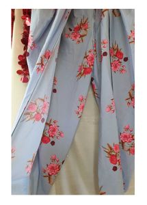 Powder Blue Indo- Western Dhoti Set - 2