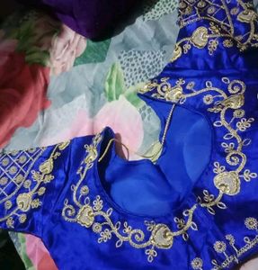 Silk Embroidery Work Blouse