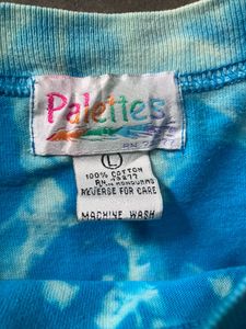 PALETTES Blue Tie-Dye Pocket T-Shirt
