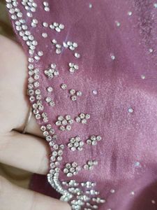 Embellished Purple Saree