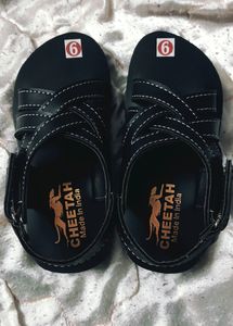 Black toe Open Velcro Closure Unisex Sandals