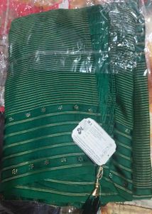 Elegant Saree with  Embroidery and different look
