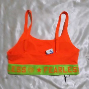 Vibrant Orange Sports Bra
