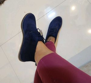 Stylish Blue Ankle Boots