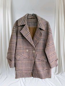 Plaid Oversized Coat