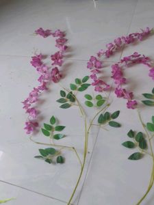Artificial Pink Wisteria Garland pack of 3