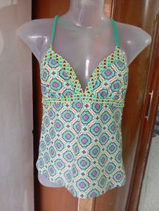 Boho Print Swim Top