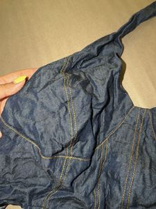 Denim Halter Top