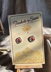 Lotus Pearl Drop Earrings