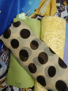 Polka Dot &amp; Embroidered Dupattas combo
