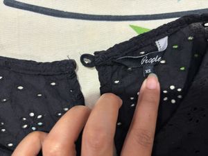 BlackBroderie Anglaise Top