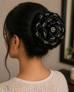 Sparkling Hair Bun Accessory