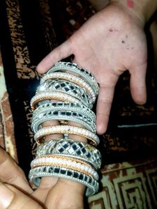 Sparkling Stackable Bangles Set 10