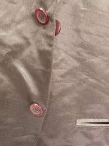 Men's Grey Shiny Blazer