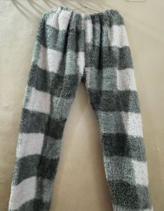 Cozy Plaid Fluffy Lounge Pants