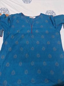 Blue Printed Kurta