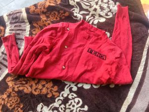 Red Fendi Knit Sweater