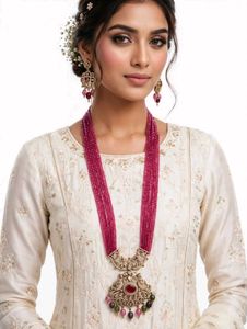 Elegant Beaded Necklace and Earring Set