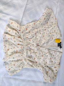 Floral Print Peplum Top