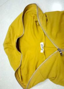 Yellow Quarter-Zip Hoodie