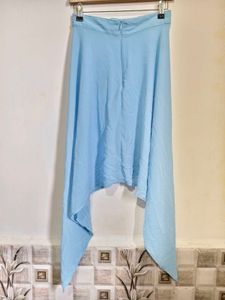 Flowy Asymmetrical Baby Blue Skirt