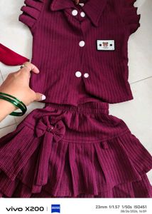 Stunning Red Baby Girl Dress with Matching Cap&amp; pu
