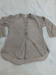 Elegant Floral Print Tunic Top