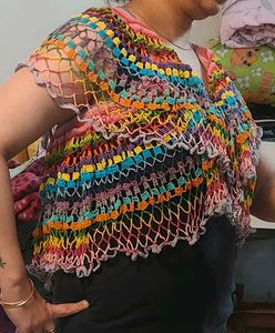 Colorful Crocheted Scarf