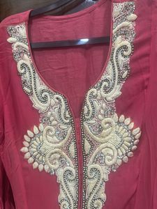 Embellished Pink Kurta