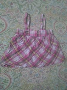 Cute Plaid Baby Girl Top