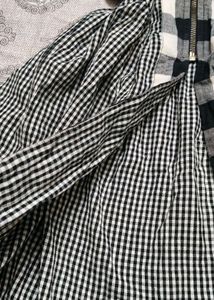 Chic Gingham Print Midi Dress
