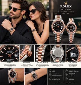 Rolex Couple Watches Set