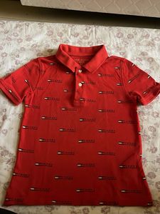 Tommy Hilfiger Red Logo Polo Shirt